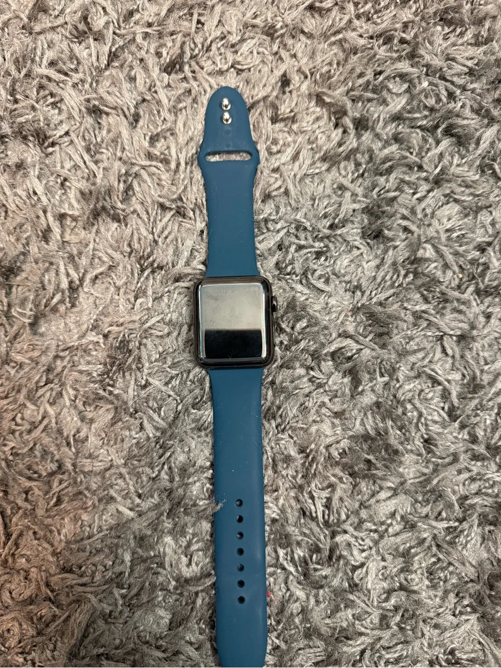 Apple Dark Blue Silicone Smartwatch (SERIES 2) with Sport Band & CHARGER